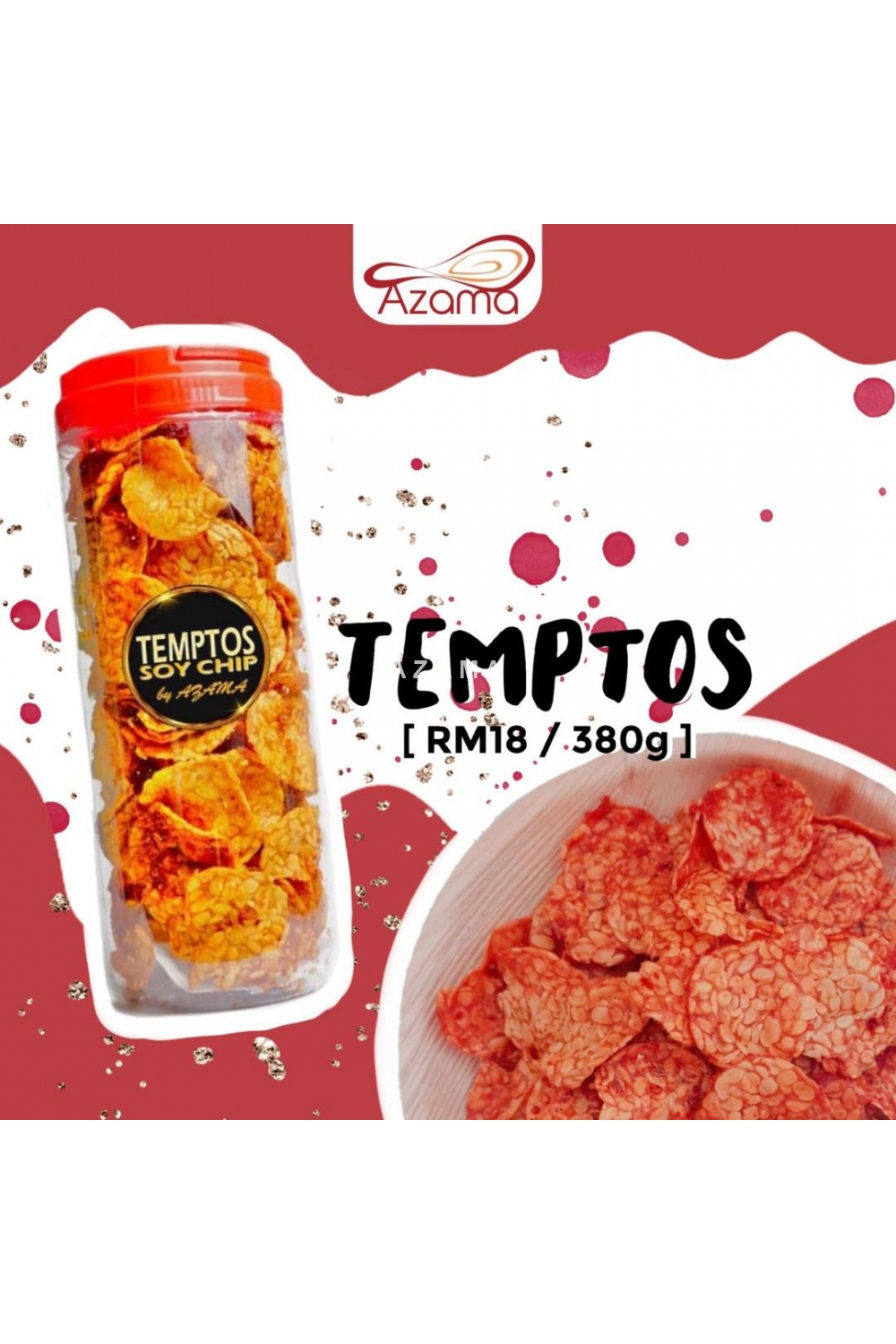 TEMPTOS TEMPE CHIPS 380g